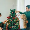 Décorations de Noël avec la salle de Noël d'étoile d'arbre de fer de décoration de scintillement d'or