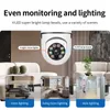 A6 Gloeilampcamera 200W HD 1080P Nachtzicht Bewegingsdetectie E27 Lampcamera's Binnen Buiten Netwerkbeveiligingsmonitor IP-camera's