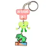 NIEUWE Groothandel Nieuwe 50 stuks Bad konijn leuke cartoon sleutelhanger keten accessoires cadeau hanger Mode-accessoires