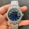 Diamond Watch Mens Watch 9001 Mechanische beweging Horloges Sapphire krasbestendige lens 904L Fijne stalen kas band 42 mm vouwbespeling 03