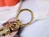 Rings M80242 puppy dog key chain three color collage leather Monogram flowers