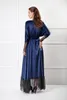 Wraps 2022 Mode Nachthemd Spitze Langarm Vintage Night Robe Herbst Winter Frauen Nachtwäsche Kleid Roben