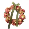 Decorative Flowers Fall Wreath Autumn DIY Indoor Outdoor Home Christmas Halloween Pumpkin Berry Pine Decoration For Wedding Living Rooms