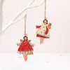 Partybevorzugung Weihnachtsdekorationen Engel Puppen Anhänger Weihnachtsbaum hängende Ornamente Handgefertigte Metallmalerei Neujahrsgeschenke BBB16512