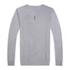 Suéteres masculinos Moda Sweater Casual em V ne Solid Color Knit