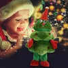 2023 Julelektrisk plysch leksak julgran kan sjunga och dansa julstree f￶r barnsselektriska leksaker julklappar