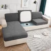 Chair Covers Jacquard Waterproof Resistant Seat Cushion Cover Elastic Grey Sofa For Living Room Furniture Protector Pets