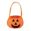 Party Decoration Halloween Loot Party Kids Pumpkin Trick or Treat Tote Bags Candy Bag Halloween-Candy förvaring Hink Portable Presentkorg SN4220