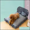 Canelas Canetas Cama de cachorro Caso para cachorros largos e adoráveis ​​cães respiráveis ​​casas casas de estimação sofá manta de manta de tapete 73 S2 Drop Deliver