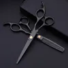 Tesoura de pente de tesoura de pet scissor preto kit de desbaste