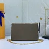 Mini Pochette Akcesoria kosmetyczne Mała torebka Złoty łańcuch torebki Clutch Cross Body Portfer Monety torebka na ramię z pudełkiem na prezenty
