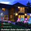 Pack Hydrangea Flower Solar Led Light Outdoor Garden Lawn Lamps For And Vegetable Patch Patio Country House Decoration