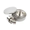 Outils de cuisson Anneau de mousse en acier inoxydable 12 pièces Moule à gâteau rond Donut Biscuit Fondant Coupe Cuisson