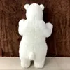 Pop Realistic Animal Polar Bear Plush Toy Lovely Simulation Anime White Bear Doll Gift for Kid Deco Kindergarten Props