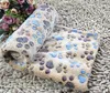 dog blanket Pet Blankets Paw Print Pattern Fleece cat blanket Extra Softness Fluffy Lightweight Washable