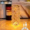 Nocne światła 316 Kolory dotykająca sterowania Rose Crystal lampa do dekoracji sypialni romantyczna diamentowa atmosfera lekka imprezowa wystrój n7025029