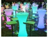 Nieuwe verlichting oplaadbare LED LUMUSOUS Cocktail Table Furniture IP54 Waterdichte Ronde Gloeiende Buiten Bar KTV Disco Party Supplies Decoratie