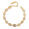 Link Bracelets Fashion Coffee Bean Bracelet For Women Origin Handmade Jewelry Solid Color Pig Nose Chain Pulsera Grano De Cafe