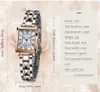 Damklockor LIGE Märke SUNKTA Mode Square Dam Quartz Watch Armband Set Dial Simple Rose Gold Luxury 221018