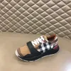 Tasarımcı Ayakkabı Klasik Erkekler Sıradan Ayakkabı Marka Örgü Sabahlarslar Ekose Pamuk Çizgili Spor Ayakları Kauçuk Dış Tablo Dış Mekan Spor Ayakarıları Vintage Platform Sneaker