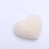 Konjac Facial Cleansing Puff Heart Shaped Facials Clean Sponge Konjac Exfoliating Dirt Baths Sponges Face Care Makeup Tools FY3987 b1019