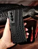 Подлинные корпуса с кожами на ритм -крокодилах для Samsung Galaxy Z Fold4 3 Alligator Skin Stand Armor Cover