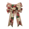 Grote kerstkrans gebogen zwarte sneeuwvlok jute bomen bogen voor kerst voordeur decoraties indoor outdoor rre15226