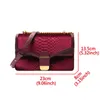 Sac de soirée mode Crocodile motif chaîne bandoulière s pour femmes 2021 Designer boucle écharpe épaule Messenger petit sac à main pour femmes C0308