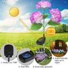 Pack Hydrangea Flower Solar Led Light Outdoor Garden Lawn Lamps For And Vegetable Patch Patio Country House Decoration