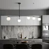 Люстры северная минимализм современный светодиодные люстры подвесные светильники кухонные светильники для столовой барь