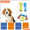 Hondenspeelgoed Chews Dog Toys Chews Rubber Ball Tug piepende kinderziektes duurzaam kauw voor puppy's en kleine honden amjnq drop levering 2022 Home Dh3ul