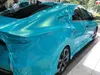 Glossy Magic Coral Ocean Blue Vinyl Wrap Adhesive Sticker Decal Car Wrapping Foil Roll Quality GARANTY