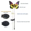 Outdoor Solar Garden Lights 3 Pack Butterfly 7-kolorowe zmieniające się wodoodporne lampy krajobrazowe LED Dekoracyjne dla dziedzińca dziedzińca podwórka