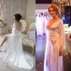 Wraps Lace V Neck Bridal Nightgowns Waistband Sleepwear Women Sexy Bathrobe Sweep Train 2022 Beaded Front Split Party Dress