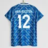 Retro Nederländerna 1988 hemma borta Fotbollströjor van Basten Gullit Koeman Vintage Holland Shirt Classic Kit