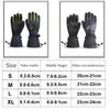 Gants de ski -30'C imperméable coupe-vent 3/5 doigts hommes femmes ing hiver chaud snowboard cyclisme sportstouch écran mitaines L221017