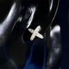 Новое прибытие x буквы персонажа Серьга Серьга полная кристалл для женского циркона
