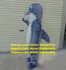 Yauld Blue Dolphin Porpoise Sea Hog Delphinids Whale Cetacean Mascot Costume Cartoon Character Mascotte Gray Belly Chin ZZ1825