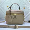 designerka torba wieczorowa Wysokiej jakości próżność mini torebka torebka torebka Wykrywalna makijaż łańcucha paska ramię Setna skórzana płótno Crossbody Old Flower Costetyczny