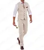 Abiti da uomo ANNIEBRITNEY Abito da uomo estivo in lino blu Abito da sposa per smoking da spiaggia classico Pantaloni da giacca casual Set di grandi dimensioni personalizzato