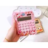 Calculadora Solar Cute Kitty de 12 dígitos transparente com caneta e caderno Calculadoras Calculadoras Aprenda Presentes Bênçãos 220510