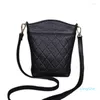 Evening Bags Fashion Soft Real Genuine Leather Shoulder Luxury Women's Handbag Elegant Ladies Bucket Crossbody Sac A Main