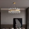 침실 빌라 레스토랑 강당 거실 실내 가정 장식 조명 램프를위한 샹들리에 북유럽 현대 LED 샹들리에 조명