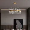 Chandeliers Nordic Modern LED Chandelier Lights For Bedroom Villa Restaurant Auditorium Living Room Indoor Home Decorative Lighting Lamp