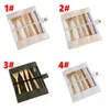 Holz-Geschirr-Set, Bambus, Teelöffel, Gabel, Suppenmesser, Catering-Besteck-Sets mit Stoffbeutel, Küche, Kochutensilien, Utensilien, RRA