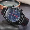 Montre à Quartz pour hommes, luxe, loisirs, affaires, fonction complète, sport, chronométrage, lumineuse, étanche, ceinture, 2022