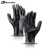 Ski Gloves Winter Men Women Warm Thermal Fleece Leather with Zipper Windproof Waterproof Snow Snowboard Touch L221017