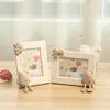 10PCS Bomboniere New Creative Cute Cartoon Fat Rat 7 pollici Hangable Photo Frame Ornamento decorativo per la casa Cornici in plastica stereoscopica