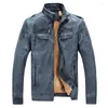 Men's Jackets Autumn Winter Men Jacket Coats Mens Slim Fit Short-coat Blue Brown Black Fur Clothing Pu Leather Vintage Coat