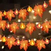 Strings Led Halloween Pumpkin Spider Bat Skull String Lights Lamp Diy Hanging Horror Decoration for Home Party Supplies